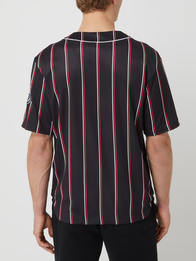 FUBU Baseballshirt met labelpatches Zwart - 5