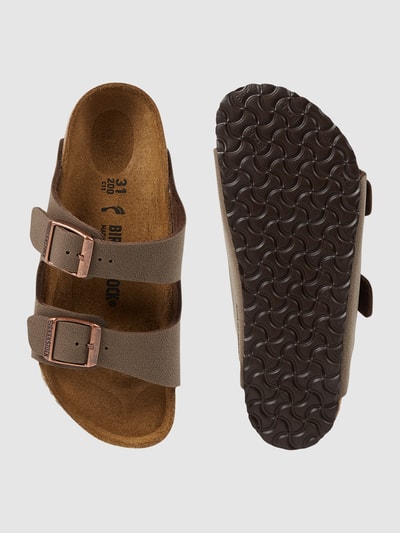 Birkenstock Sandały z materiału Birko-Flor® model ‘Arizona’ Jasnobrązowy 4