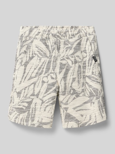 Produktfoto, Shorts im Allover-Look mit Eingrifftaschen van Garcia in katoenmix, regular fit, all-over look, labeldetail, steekzakken, bandwijdte maat 140: 35 cm, binnenbeenlengte maat 140: 20 cm