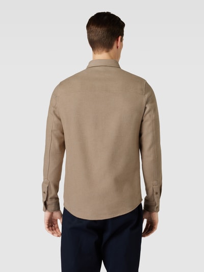 Drykorn Regular fit vrijetijdsoverhemd met borstzak, model 'LIET' Beige - 5