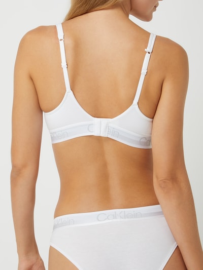 Calvin Klein Underwear Biustonosz trójkątny z regulowanymi ramiączkami – watowany  Biały 5