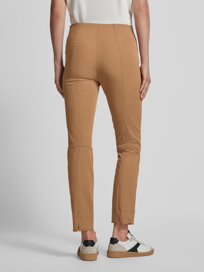 Raffaello Rossi Slim fit stoffen broek met siernaden, model 'PENNY' Camel - 5