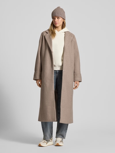 Noisy May Mantel mit Reverskragen Modell 'CADDY' Beige Melange 1