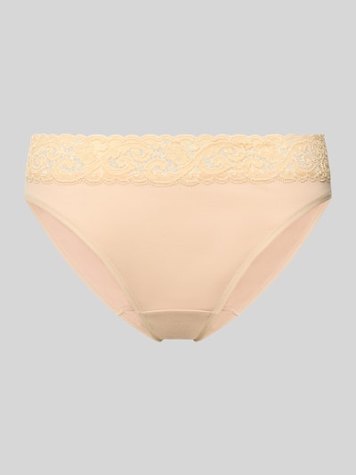 Hanro Slip mit Spitze Modell 'MOMENTS' Beige 2