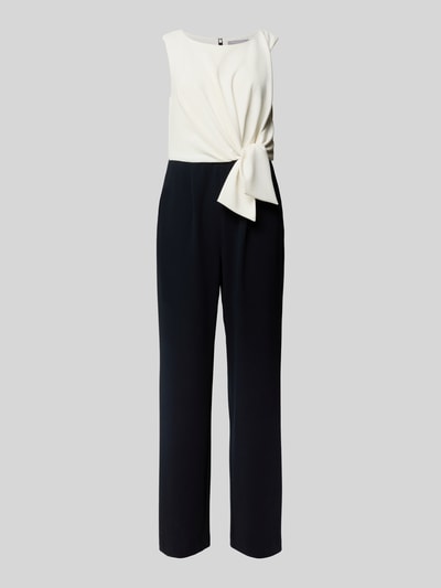 Christian Berg Cocktail Jumpsuit mit Knotendetail Marine Melange 2