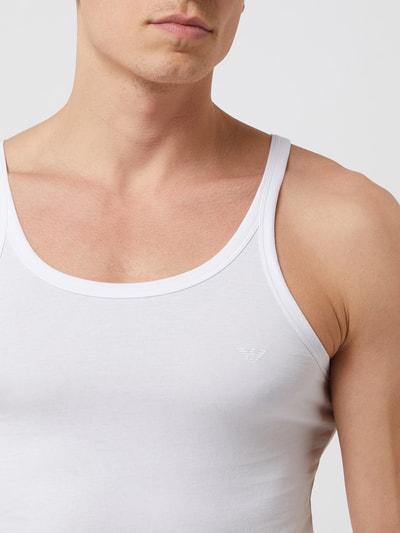 Emporio Armani Tanktop van katoen in een set van 2 Wit - 3