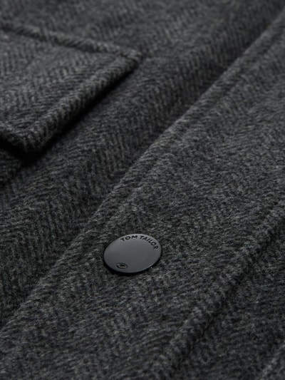 Tom Tailor Regular Fit Funktionsjacke aus Wollmix Silber 6