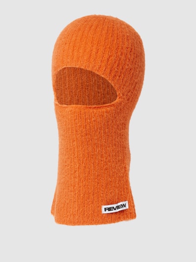 Review Balaklava mit Label-Detail Orange 1