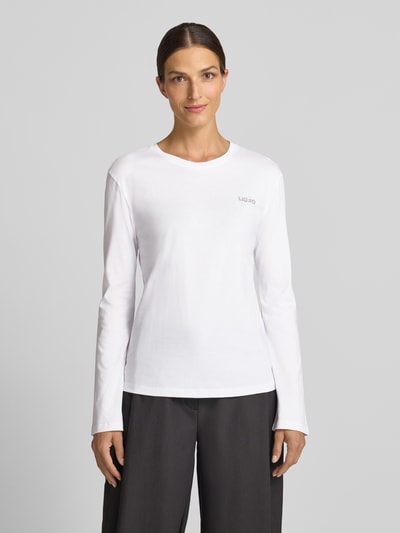 Liu Jo White Regular fit shirt met lange mouwen met labelstitching Wit - 4