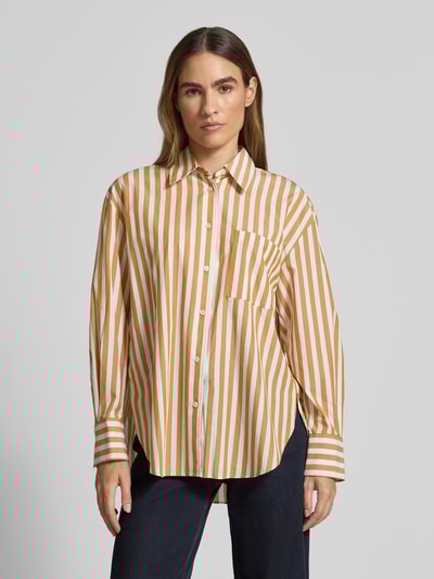 Mango Regular Fit Hemdbluse mit Brusttasche Modell 'JAGUAR' Beige 4