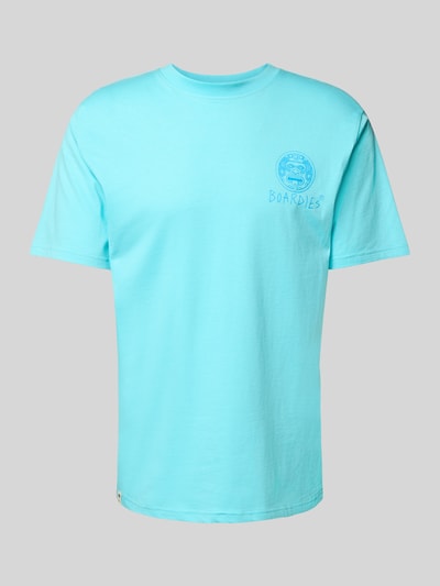 BOARDIES T-Shirt mit Label-Print Modell 'Maya' Hellblau 2