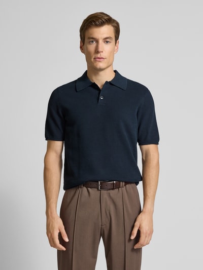 Marc O'Polo Regular fit poloshirt van puur katoen Marineblauw - 4