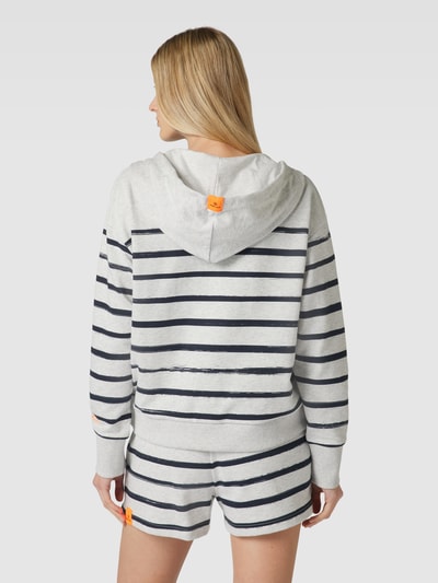 FIRE + ICE Hoodie mit Kapuze und Tunnelzug Modell 'DAWN' Offwhite 5