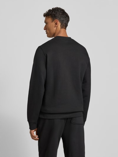 Wood Wood Sweatshirt met labelstitching, model 'Tye' Zwart - 5