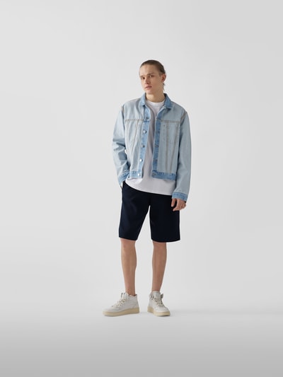 Roberto Collina Sweatbermudas mit Eingrifftaschen Marineblau 1