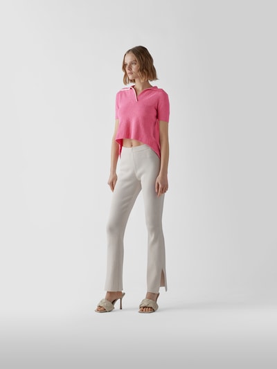 Jacquemus Poloshirt mit Schnürung Pink 1