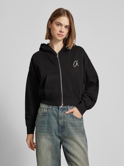 Calvin Klein Jeans Sweatjacke mit Logo-Stitching Black 4