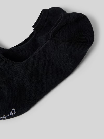 Produktfoto, Füßlinge mit Logo im 2er-Pack van PUMA in zwart, katoenmix met stretch, logoprint, set van 2, fijne textuur