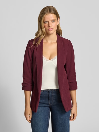PIECES Taillierter Kurzblazer mit 3/4-Arm Modell 'BOSELLA' Bordeaux 4