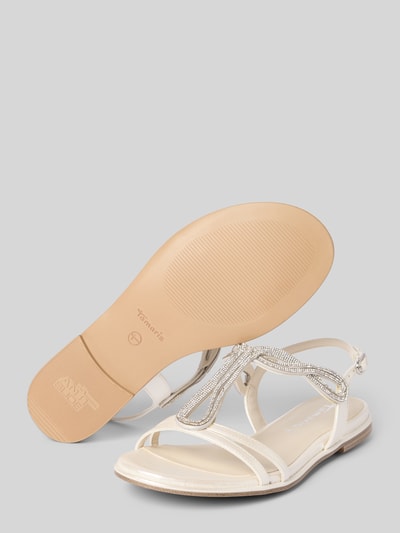Tamaris Sandalen mit Strasssteinbesatz Weiss 4