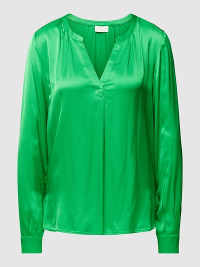 Milano Italy Blouseshirt met V-hals Groen - 2