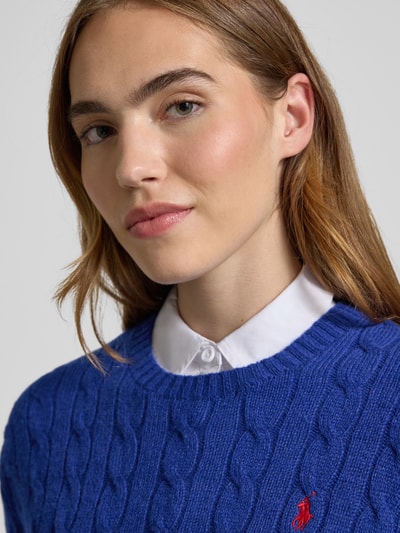 Polo Ralph Lauren Wolen pullover van een mix van lanawol en kasjmier Marineblauw - 3