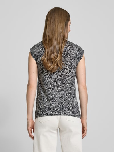 OPUS T-Shirt mit Kappärmeln Modell 'Struki' Dunkelblau 5