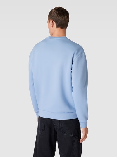 BOSS Green Sweatshirt mit Label-Prägung Modell 'Sovered' Hellblau 5