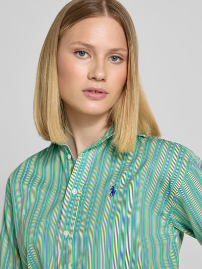 Polo Ralph Lauren Overhemdblouse met knoopsluiting Lichtgroen - 3