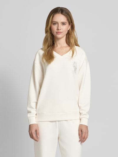 ARMANI EXCHANGE Oversized Sweatshirt mit Label-Detail Offwhite 4