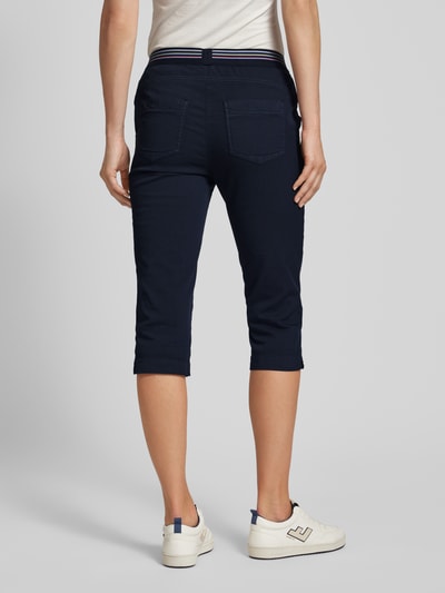 Toni Dress Spodnie capri o kroju regular fit z elastycznym pasem model ‘SUE’ Granatowy 3