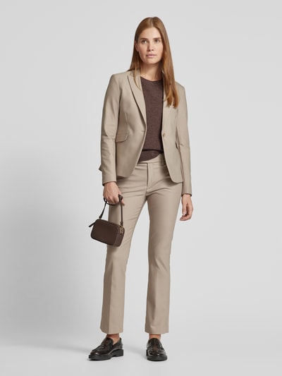 MOS MOSH Blazer mit Label-Applikation Modell 'Blake' Taupe 1