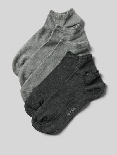 MCNEAL Sneakersokken met stretch in een set van 5 paar Grafiet gemêleerd - 1