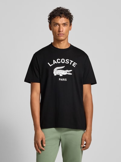 Lacoste Regular Fit T-Shirt aus reiner Baumwolle Black 4