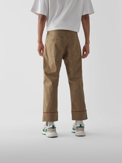 Etro Hose mit Zierpaspeln Camel 5