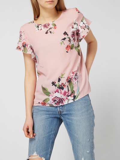 Vila Blusenshirt mit floralem Muster Rose 3