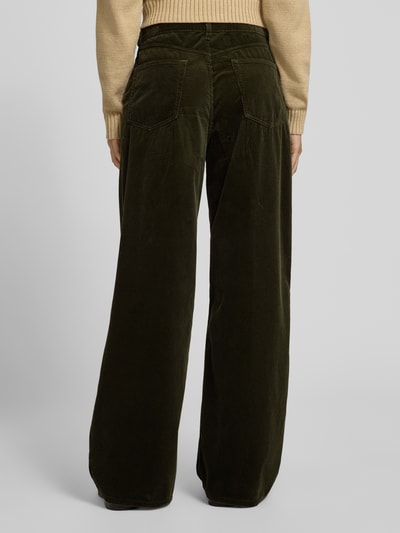 Polo Ralph Lauren Wide Leg Cordhose im 5-Pocket-Design Oliv 5