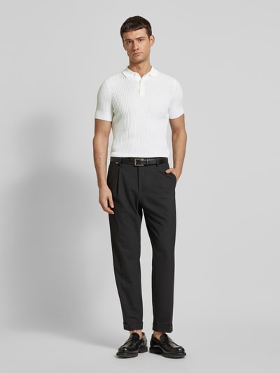 Antony Morato Slim fit poloshirt met structuurmotief Offwhite - 1