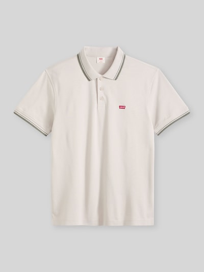 Levi's® Regular Fit Poloshirt mit Kontraststreifen Beige 2