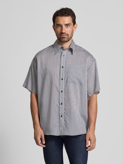 American Vintage Regular Fit Freizeithemd mit Brusttasche Modell 'ZIVOW' Blau 4