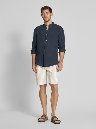 MCNEAL Bermudas mit Label-Detail und elastischem Bund Hellblau 1