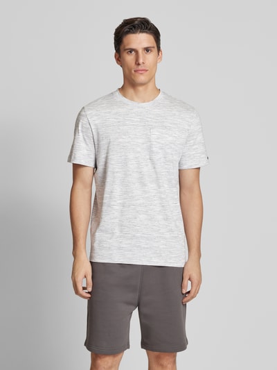 Tom Tailor Regular Fit T-Shirt aus Baumwoll-Mix Hellgrau 4