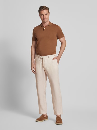 Hiltl Regular Fit Chino mit Paspeltaschen Modell 'PARMA I' Beige 1