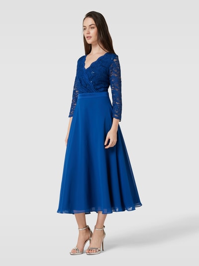 Swing Cocktailkleid mit V-Ausschnitt Royal 1