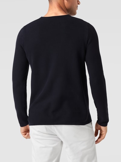 JOOP! Collection Longsleeve aus Baumwolle mit Strukturmuster Marine 5