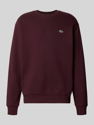 Lacoste Regular Fit Sweatshirt aus Baumwoll-Mix Bordeaux 1