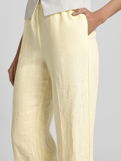 MANGO Stoffhose mit elastischem Bund Modell 'ALADA' Hellgelb 3