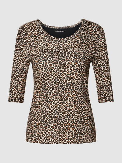 Marc Cain T-Shirt mit Animal-Print Black 2