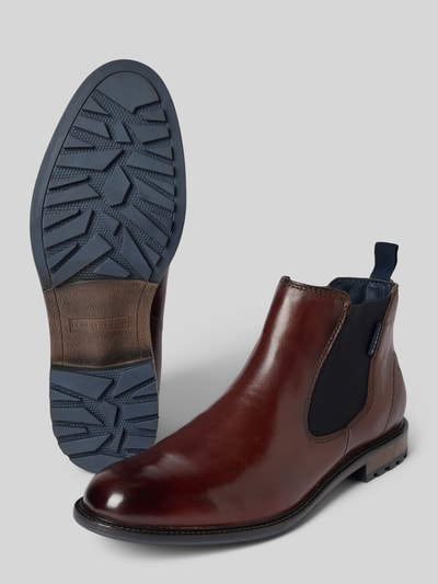 bugatti Boots aus Leder mit elastischen Einsätzen Modell 'Bonifacio' Mittelbraun 4