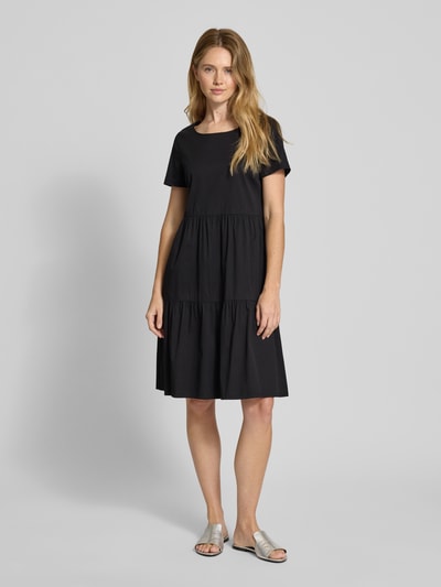 ROBE LÉGÈRE Knielange jurk in laagjeslook Zwart - 1